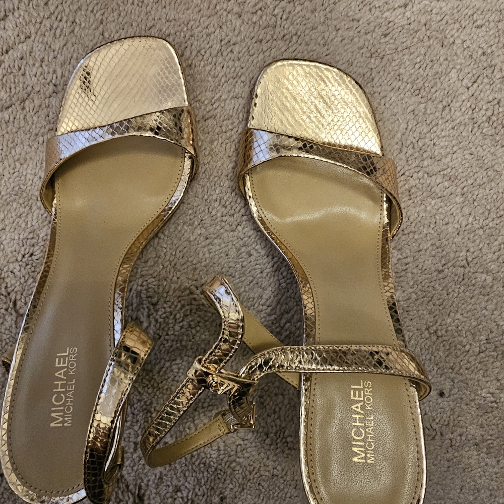 Michael Kors Gold Heels